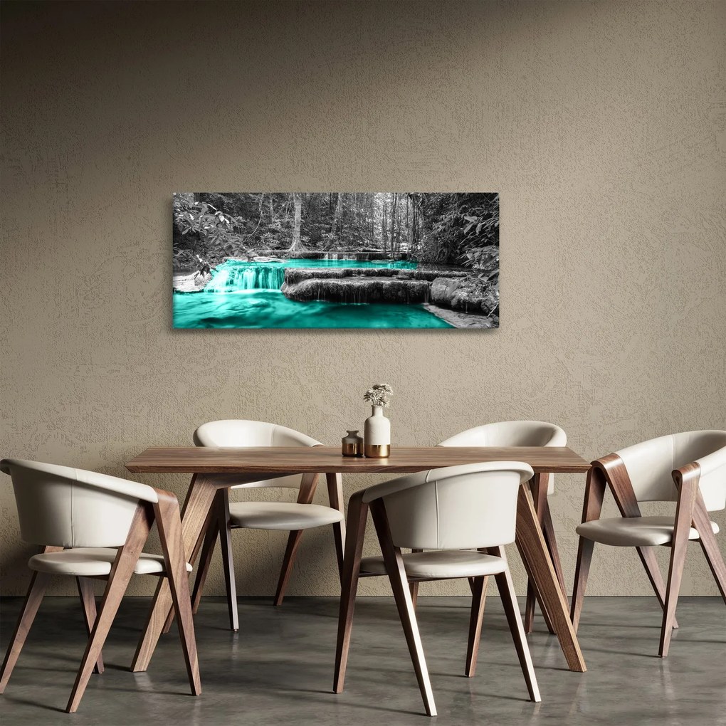 Tablou - Râul de iarnă (120x50 cm)
