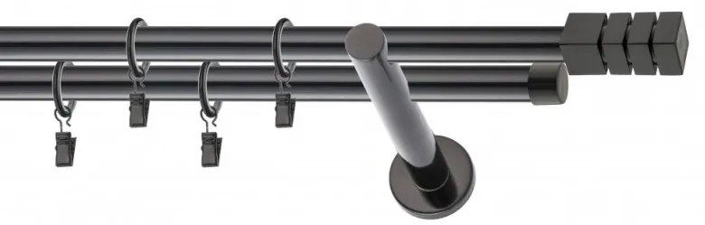 Galerie dubla PICIOR UNIVERSAL NORDIC dubla 19/19 - NEGRU (Alege marime: 300 cm)