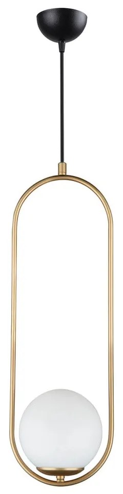 Lustră Squid Lighting Arch, înălțime 146 cm, auriu