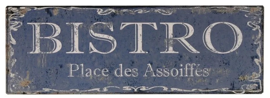 Semn din metal 40x14 cm Bistro – Antic Line