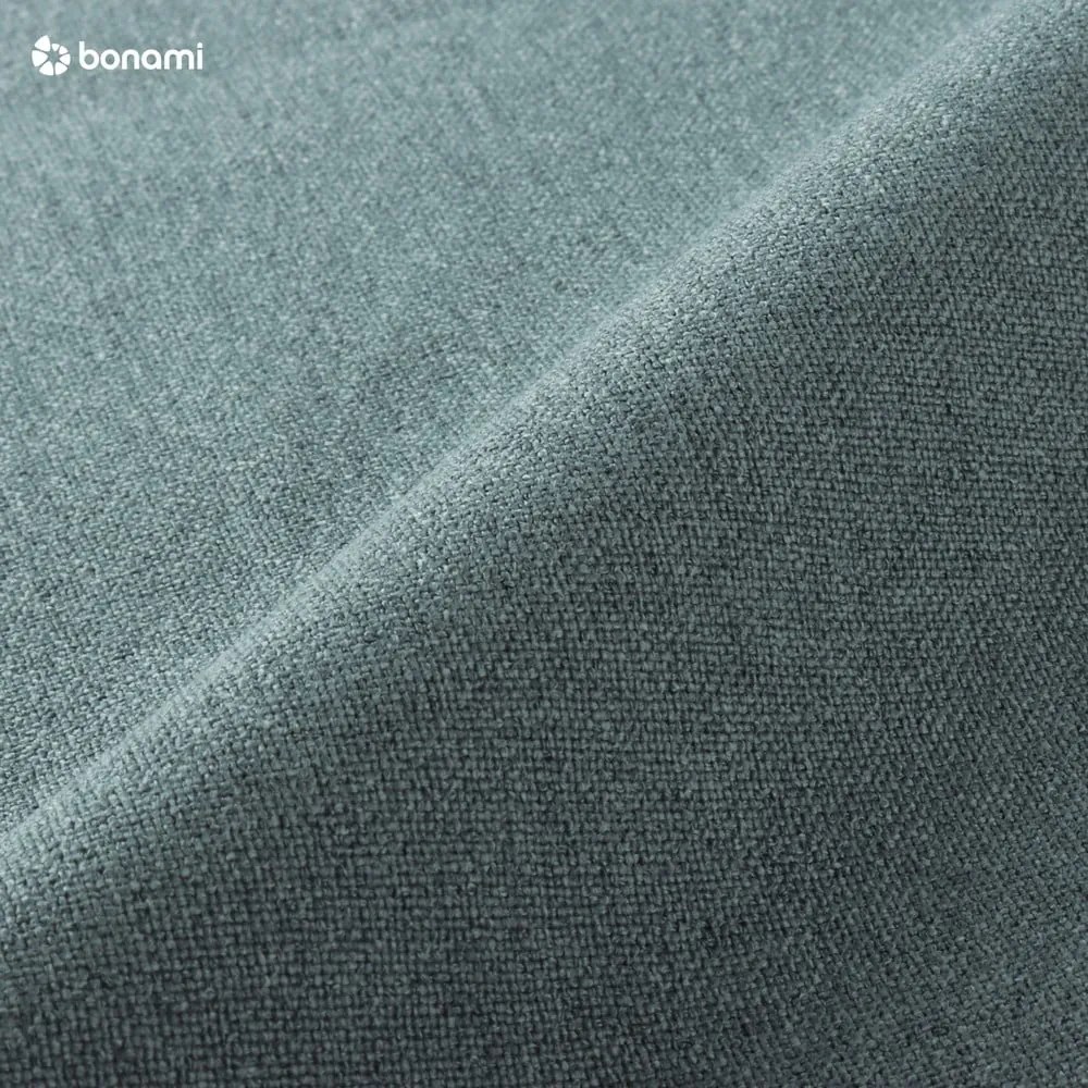 Pat matrimonial albastru prăfuit tapițat cu spațiu de depozitare cu somieră 180x200 cm Mattis – Meise Möbel