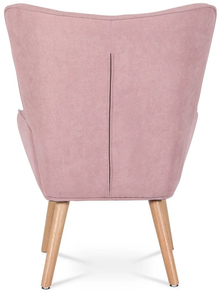 Fotoliu cu taburet PINK2, roz
