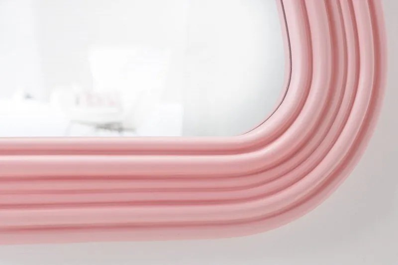 Oglinda de perete decorativa Alice II 100cm roz