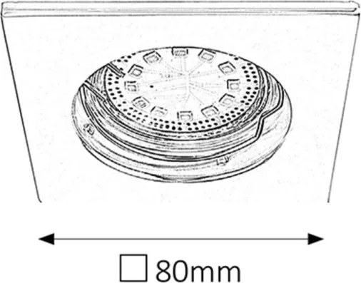Rabalux 1053 - Set de 3 spoturi încastrate LITE 3xGU10-LED/3W/230V