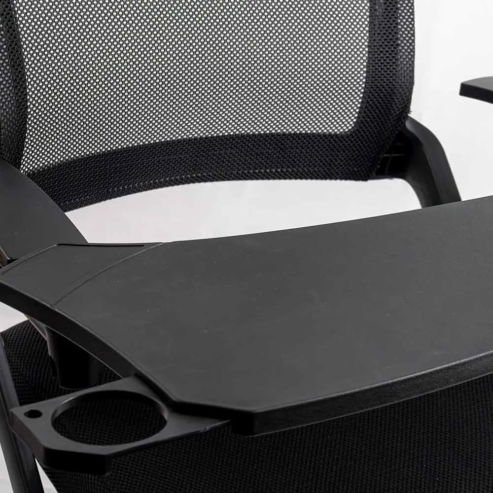 RESIGILAT - Scaun conferinta pliabil si masuta rabatabila HRC 603 negru