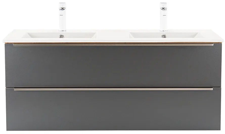 Dulap inferior Vario Trim 120 cu lavoar stejar-antracit