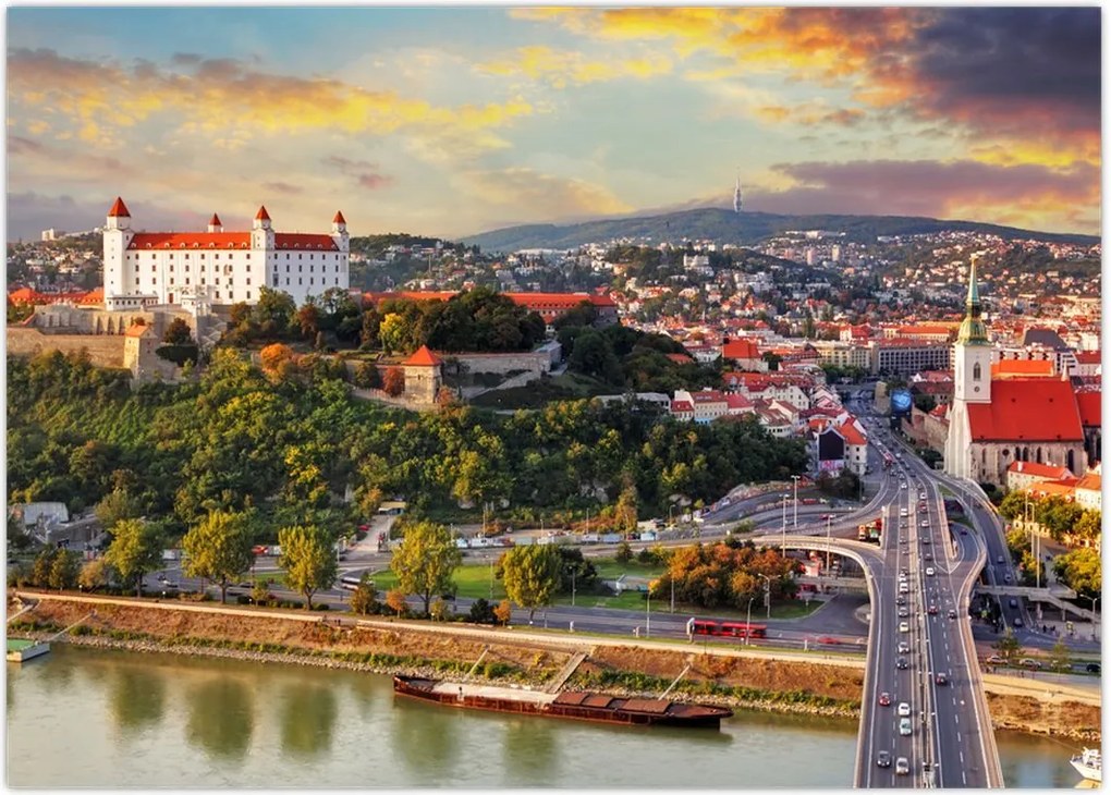 Tablou - Panorama bratislavei, Slovacia (70x50 cm)