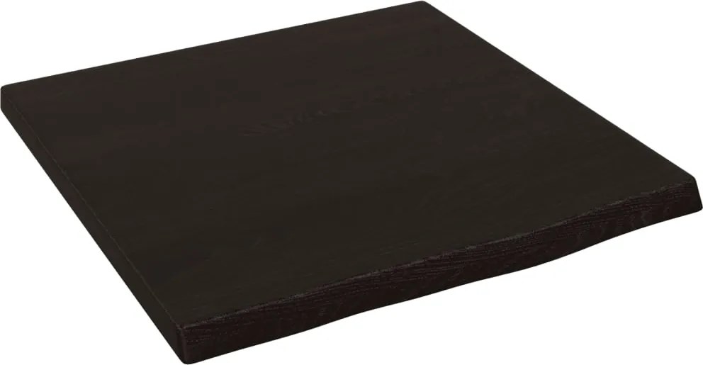 vidaXL Raft de perete maro închis 40x40x2 cm lemn masiv stejar tratat