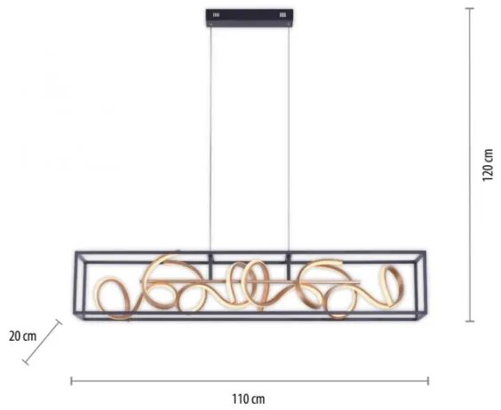 Paul Neuhaus 2416-18 - LED Lustră dimmabilă pe cablu SELINA 4xLED/10,2W/230V