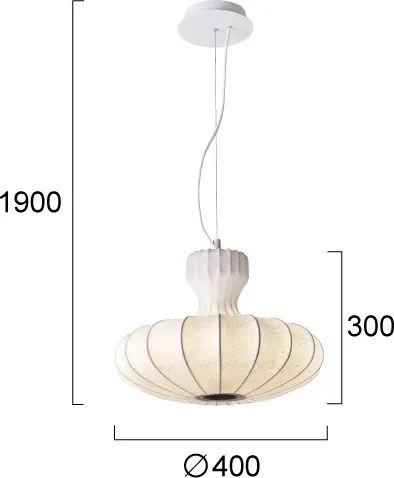 Candelabru LED suspendat pe cablu BOLA LED/11W/230V + 1xE27/5W CRI 90 alb