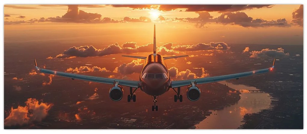 Tablou - Avion de transport (120x50 cm)