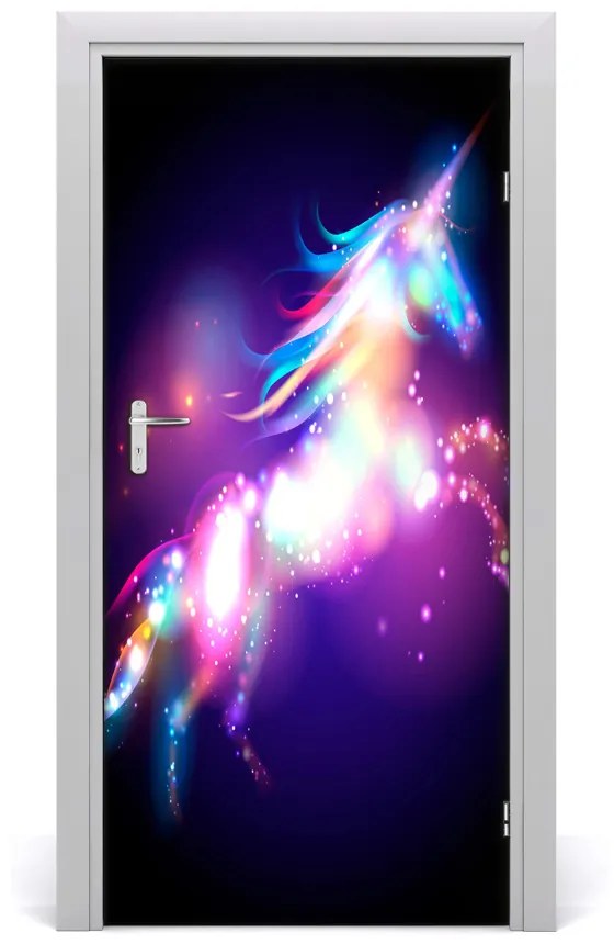 Autocolante pentru usi Autocolant adeziv UȘĂ magic Unicorn