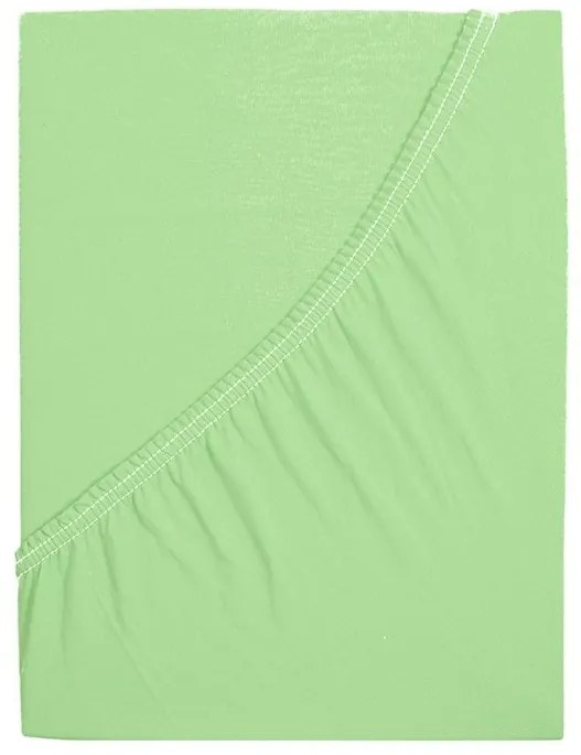 Cearsaf jersey ALVORA 180x200 cm verde deschis