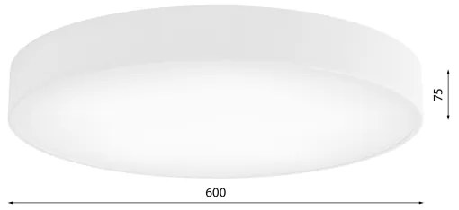 Brilagi - Plafonieră CLARE cu senzor, 5xE27/24W/230V, diametru 60 cm, alb