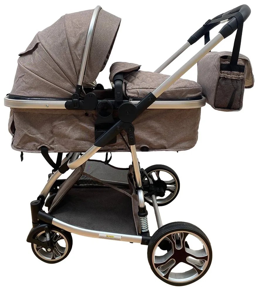 Carucior 2 in 1 transformabil in mod sport, 0-36 luni, Crem - CPC-16-crem