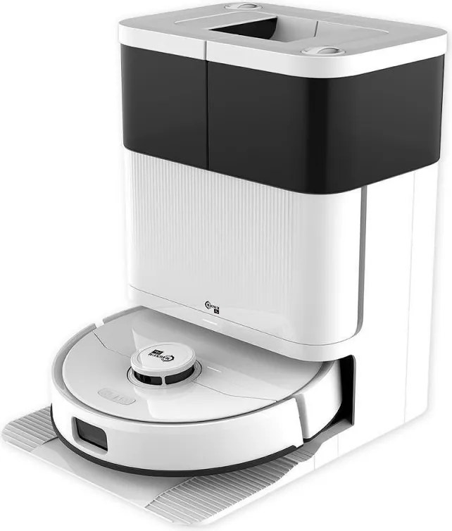 Aspirator robot Magnum PRO, 55 W, 10000 Pa, 0,3 l, 130 min, Wi-Fi, LDS, Notificari vocale, Statie automatа de apa si autocuratare, HEPA, Alb