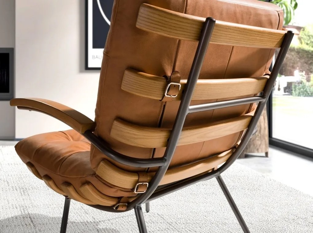 Fotoliu LUX design italian Cowhide brown