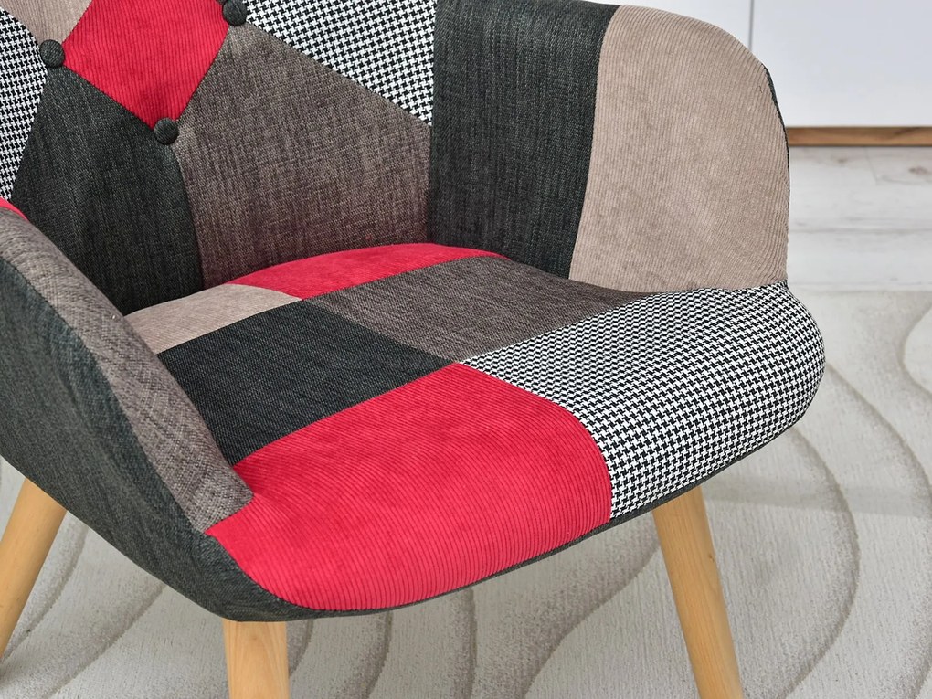 Fotoliu Nutri (patchwork + negru). 1110348