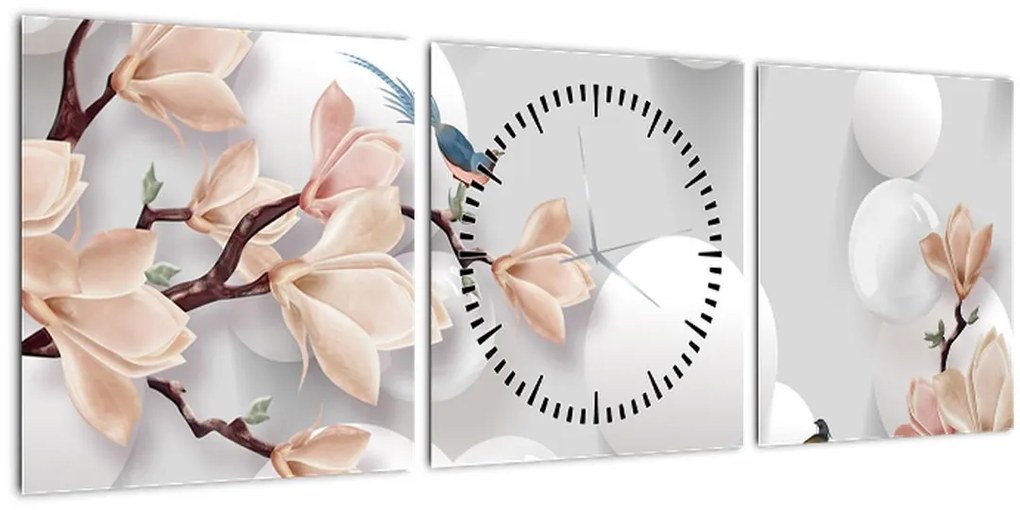 Tablou - Primăvara (cu ceas) (90x30 cm)