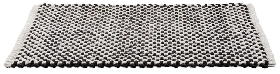Covoraș de baie alb-negru din material textil 50x80 cm Covelo – Wenko