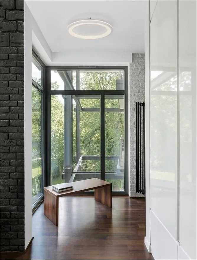 Plafoniera LED dimabila design modern Oggy alb 37cm