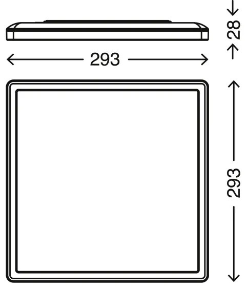 Plafonieră LED SLIM LED/18W/230V Briloner 7156-416