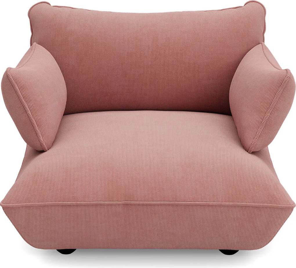 Canapea modulară Sumo Loveseat din catifea reiată, culori multiple - Fatboy Culoare: roz pal