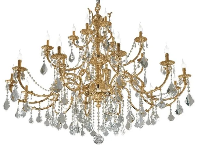Candelabru XXL 21 brate LUX cu cristale Scholer, Ermes
