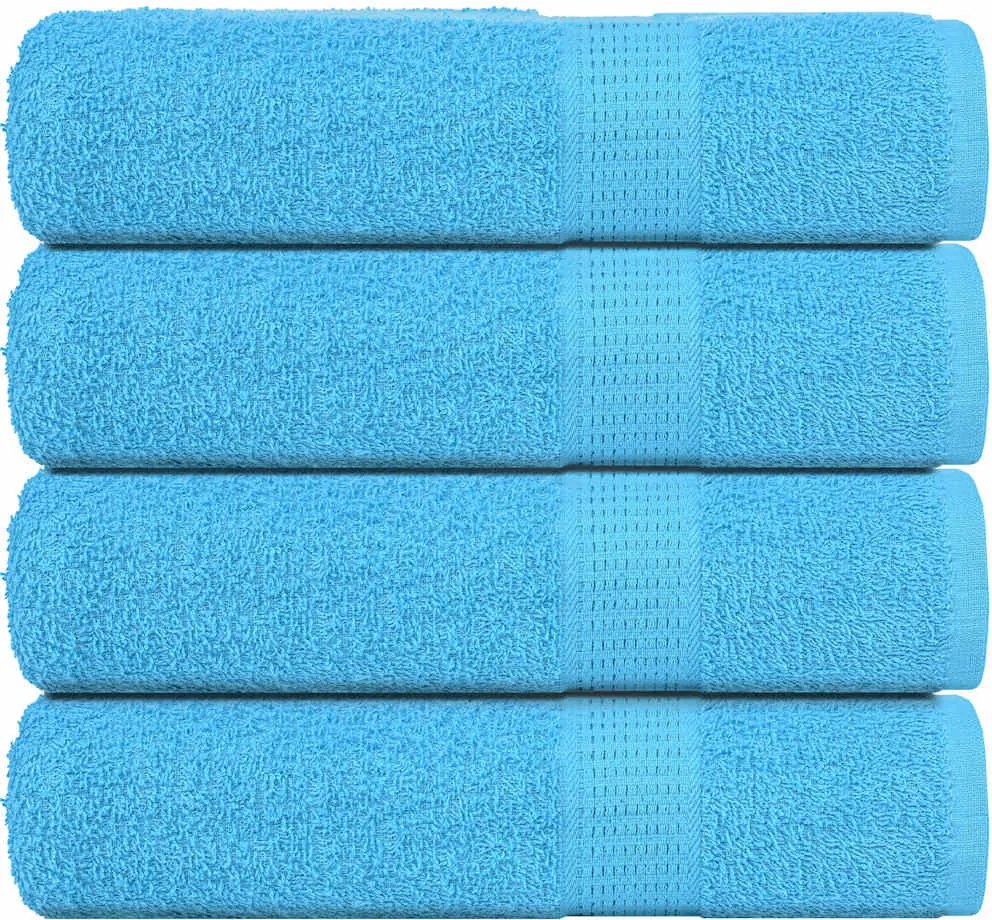 vidaXL Prosoape de duș, FROGN, 4 buc., turcoaz, 70x140 cm, 360 g/m²