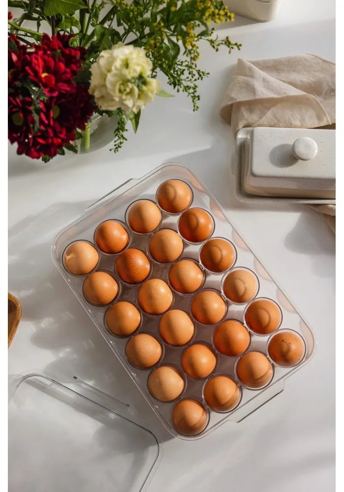 Organizator de frigider pentru ouă din plastic 33x21 cm – Casa De Engel