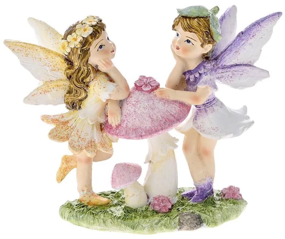 Figurina din rasina Fairies 11 x 9 cm