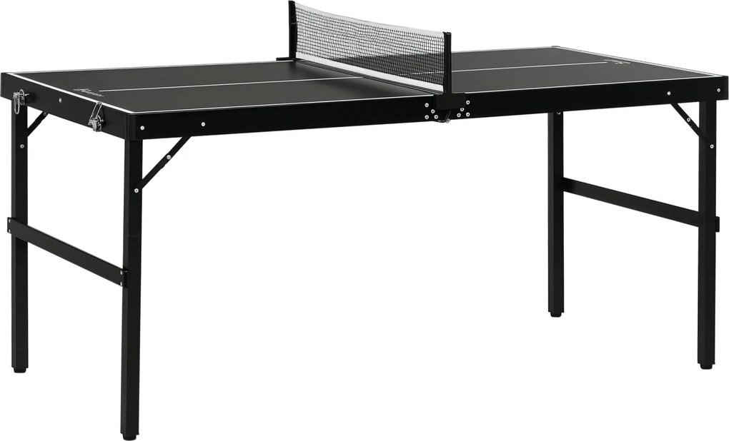 SPORTNOW Masă Pliabilă de Ping Pong cu Fileu și Mâner | Aosom Romania