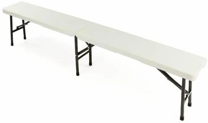 Masa de gradina rabatabila Garth 180 cm + 2 banci