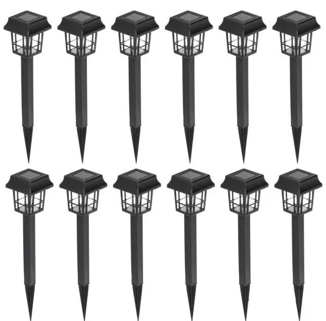 SET 12x lampă LED solară LED/0,06W/1,2V 1xAA 6500K IP44 100 mAh