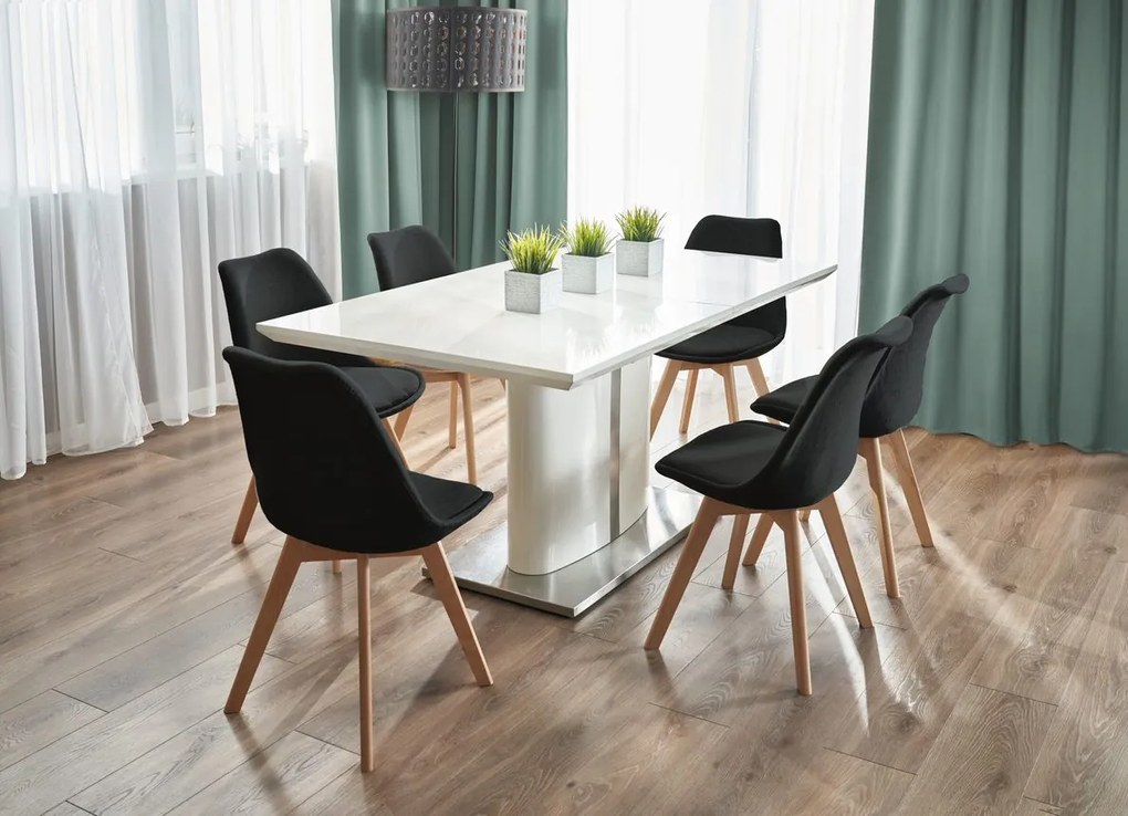 Scaun ALTA tapitat in tesatura neagra