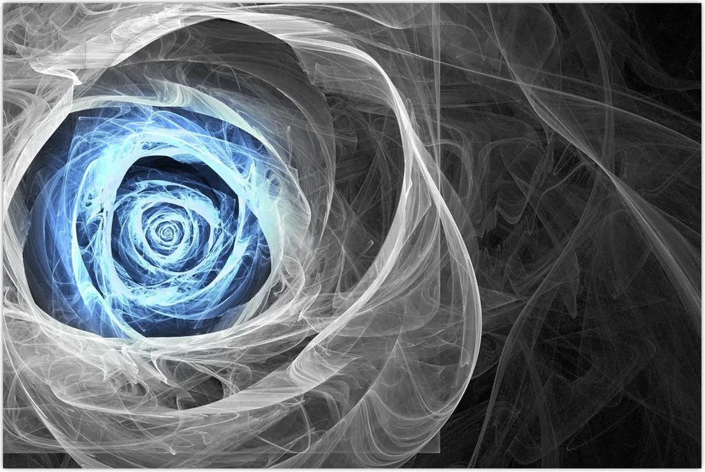 Tablou - Abstract Rose Blue (90x60 cm)