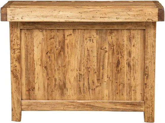 Banc de tamplar, L119 63 H90 cm, usi glisante, natur antic, lemn masiv