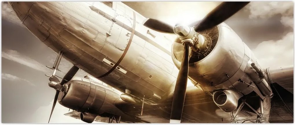 Tablou - Avion (120x50 cm)