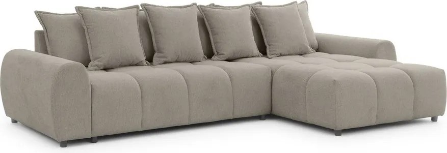 Colțar taupe (cu colț pe partea dreaptă/cu șezlong) Albane – Ropez