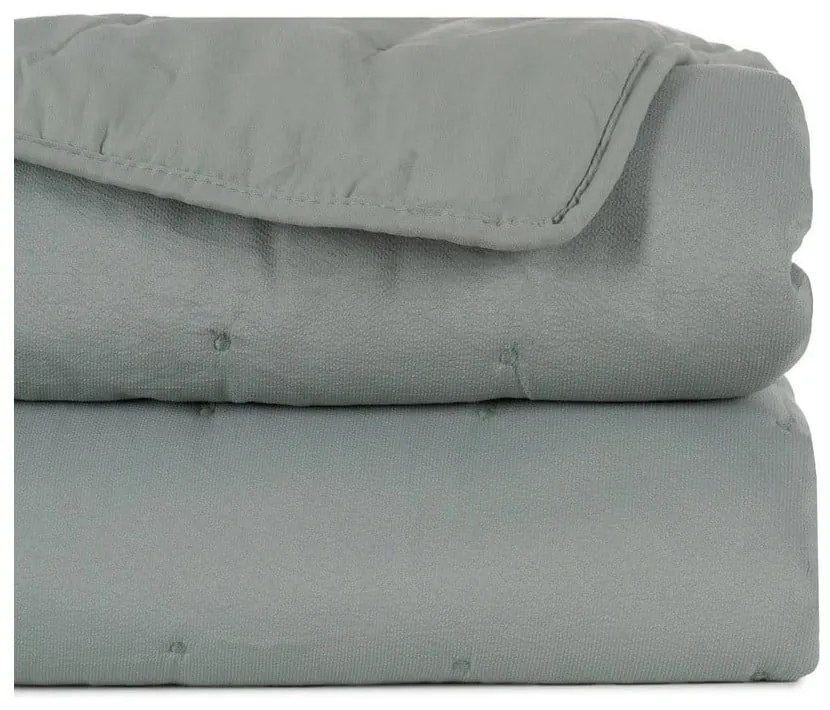 Cuvertură verde prăfuit matlasată 180x260 cm – Ixia