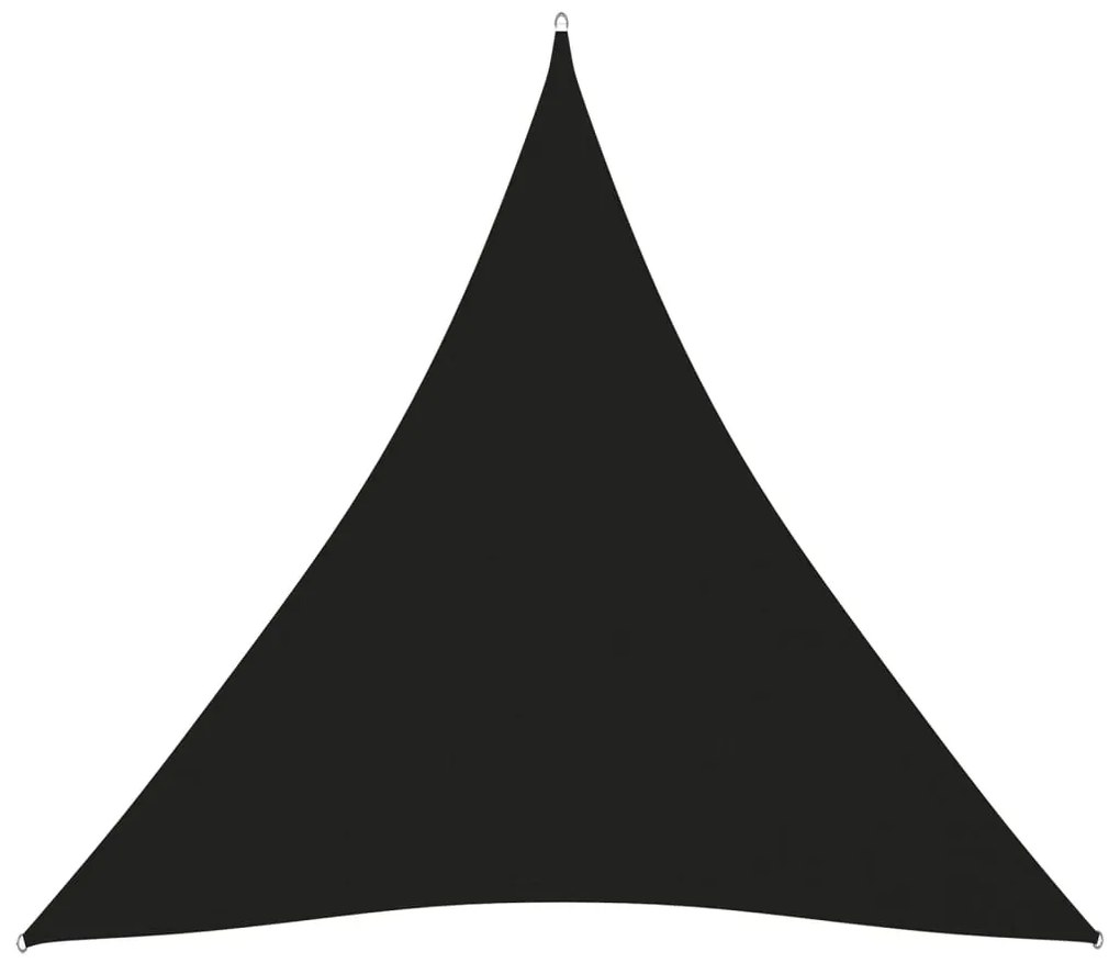 Parasolar, negru, 3,6x3,6x3,6 m, tesatura oxford, triunghiular