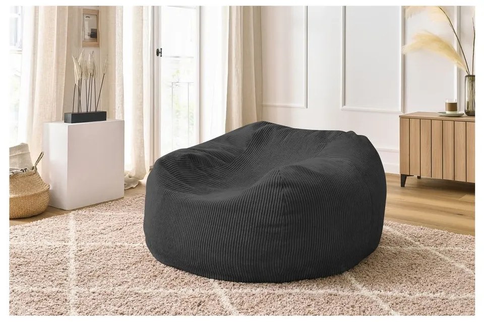 Fotoliu bean bag gri Voltaire – Bobochic Paris