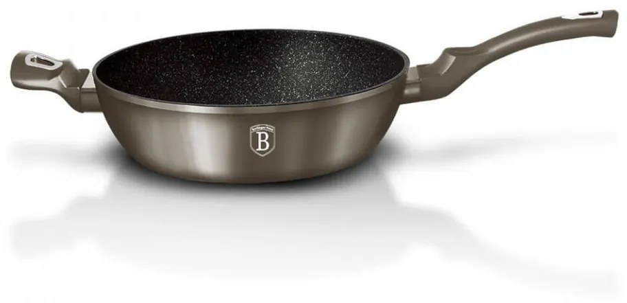 Tigaie cu capac adanca 32 cm Carbon Metallic Line Berlinger Haus BH 1239N