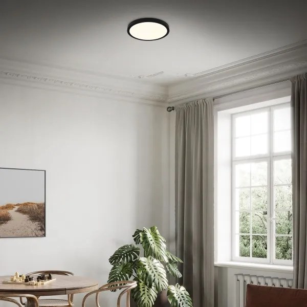 Plafonieră LED dimabilă RUNA LED/22W/230V negru Briloner 3704-015 + telecomandă