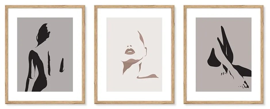 Tablouri 3 buc. 42x52 cm – knor