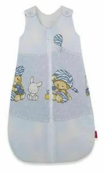 KidsDecor - Sac de dormit fara maneci Hai la joaca 95 cm din Bumbac, 95x36 cm, 12-24 luni, Tog 0.8, Albastru