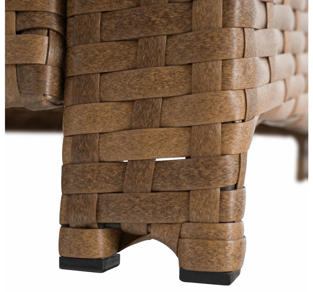 Set mobilier de grădină Senala (gri maro + maro deschis) (pentru 8 persoane). 1116496