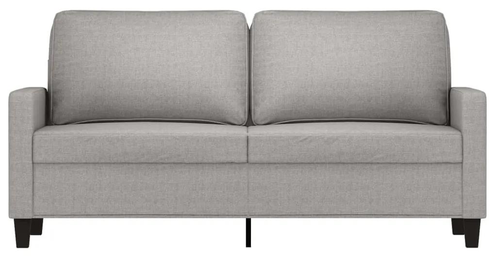 Canapea cu 2 locuri, gri deschis, 140 cm, material textil Gri deschis, 158 x 77 x 80 cm