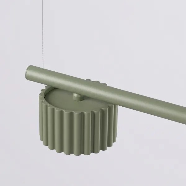 Sollux SL.2698 - Lustră pe cablu AURA 4xGX53/10W/230V verde