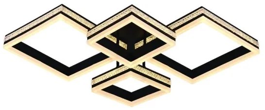 Plafonieră LED aplicată dimabilă 175W, 230V, 3000–6500K, cu telecomandă